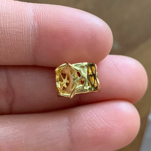 NWOT Gold Tone Love You Mom Infinity Heart Charm - Picture 9 of 10